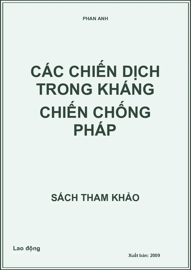 Các chiến dịch trong kháng chiến chống Pháp