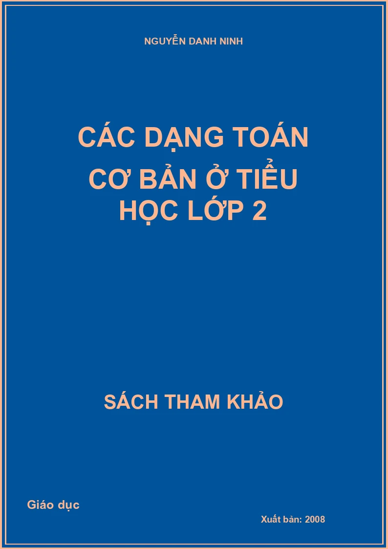 Các dạng toán cơ bản ở tiểu học lớp 2