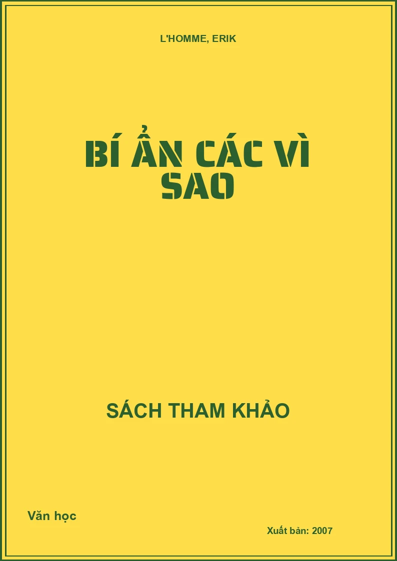 Bí ẩn các vì sao
