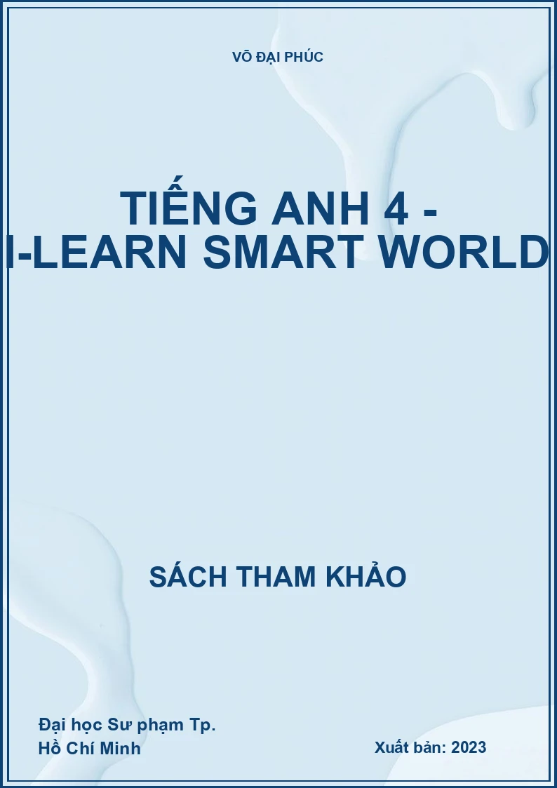 Tiếng Anh 4 - I-Learn smart world