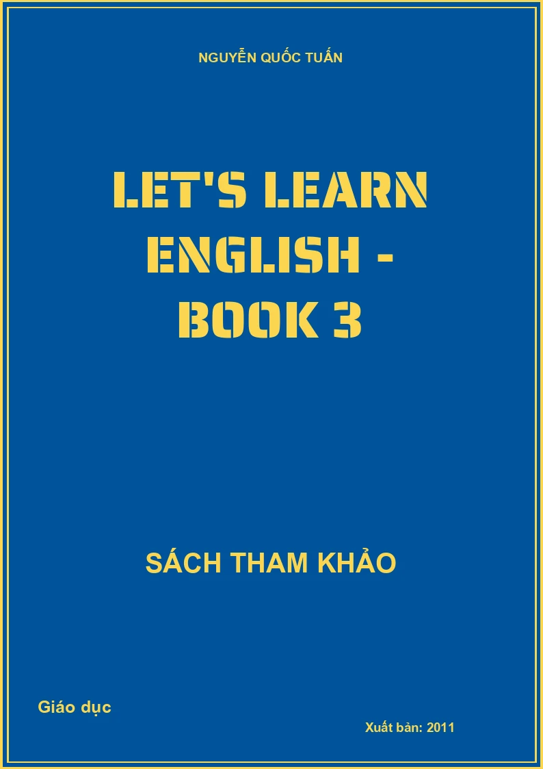 Let's learn English - Book 3