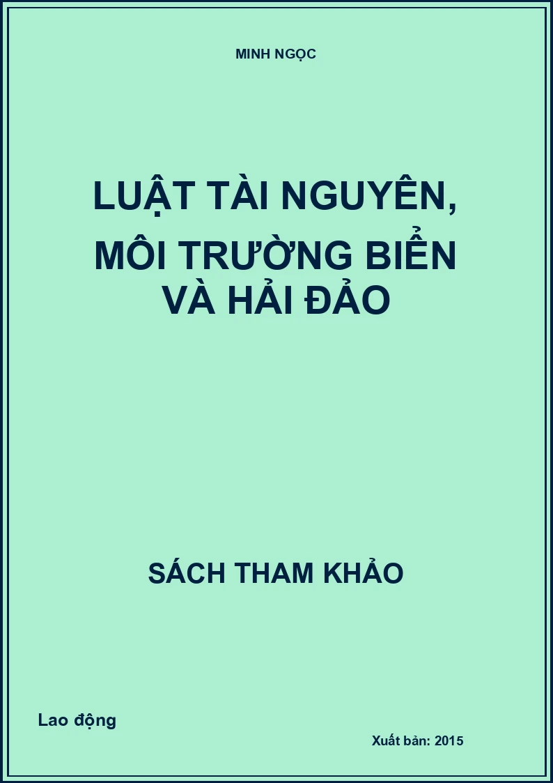 Luật tài nguyên, môi trường biển và hải đảo