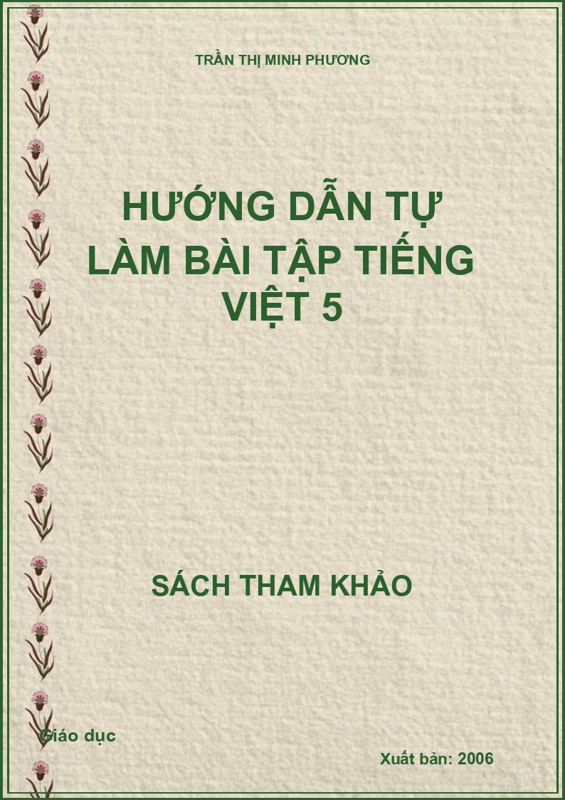 Hướng dẫn tự làm bài tập tiếng Việt 5