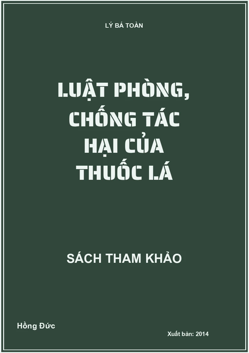 Luật phòng, chống tác hại của thuốc lá