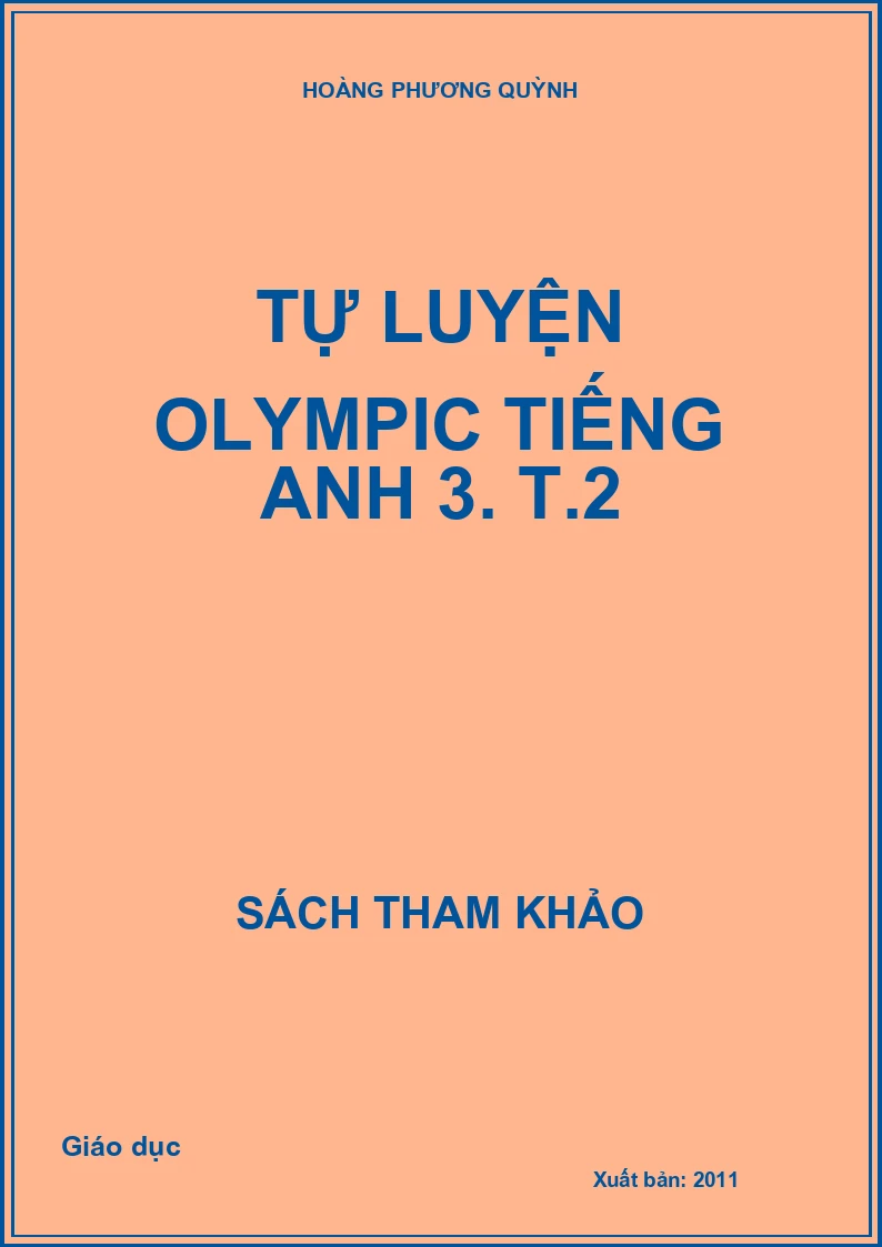 Tự luyện Olympic Tiếng Anh 3. T.2