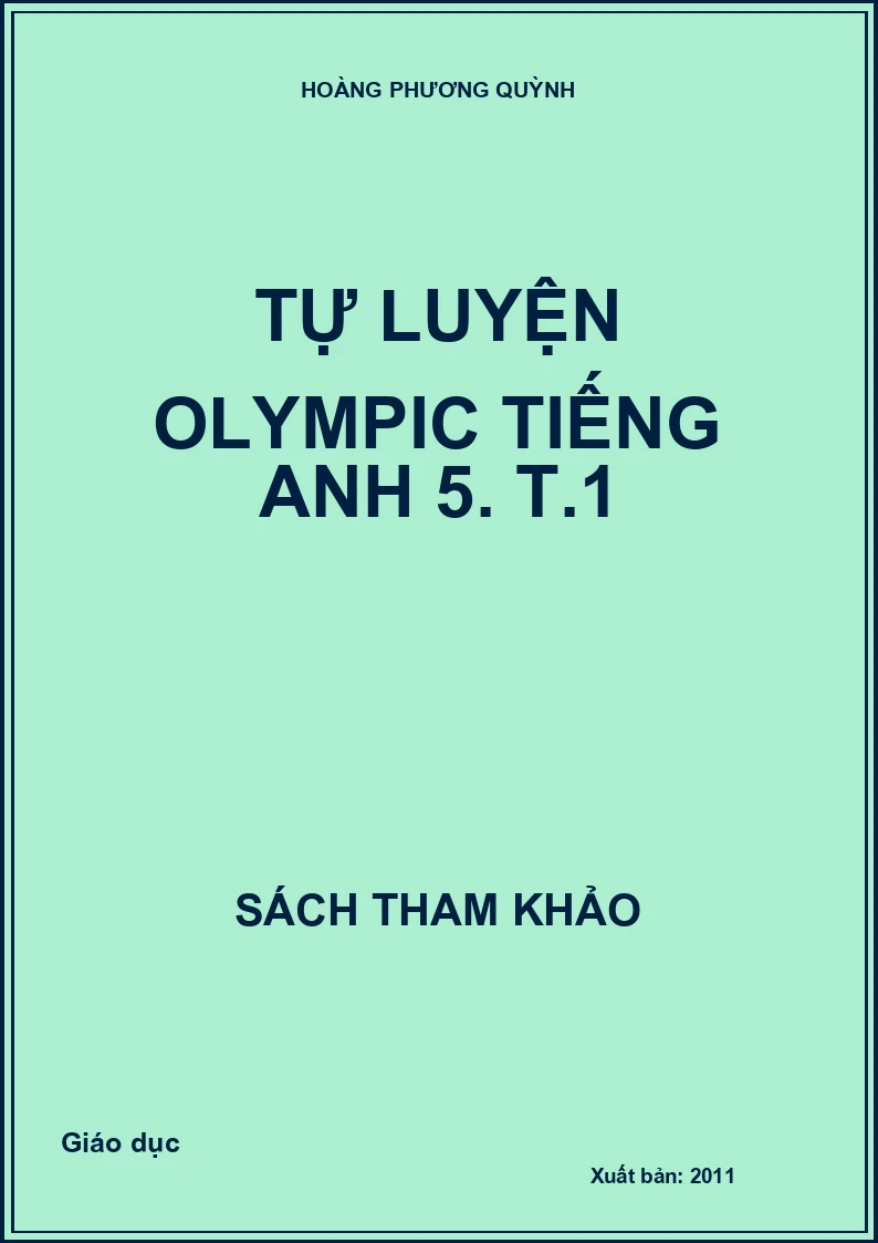 Tự luyện Olympic Tiếng Anh 5. T.1