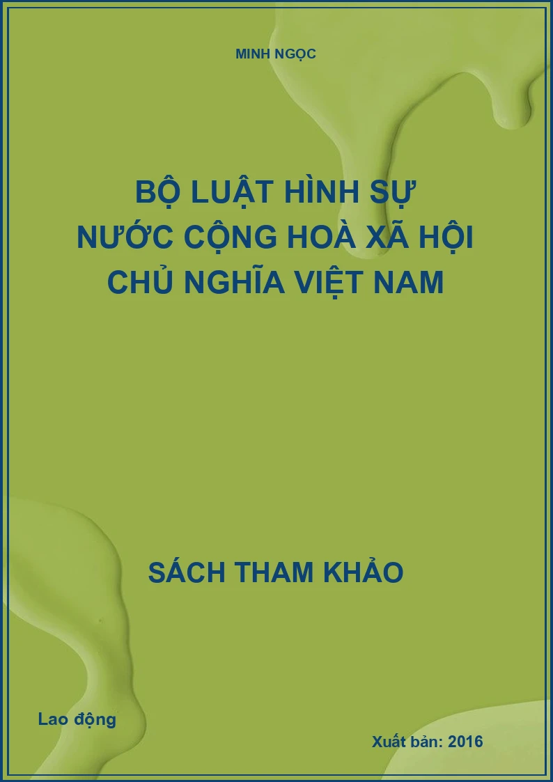 Bộ luật Hình sự nước Cộng hoà xã hội chủ nghĩa Việt Nam