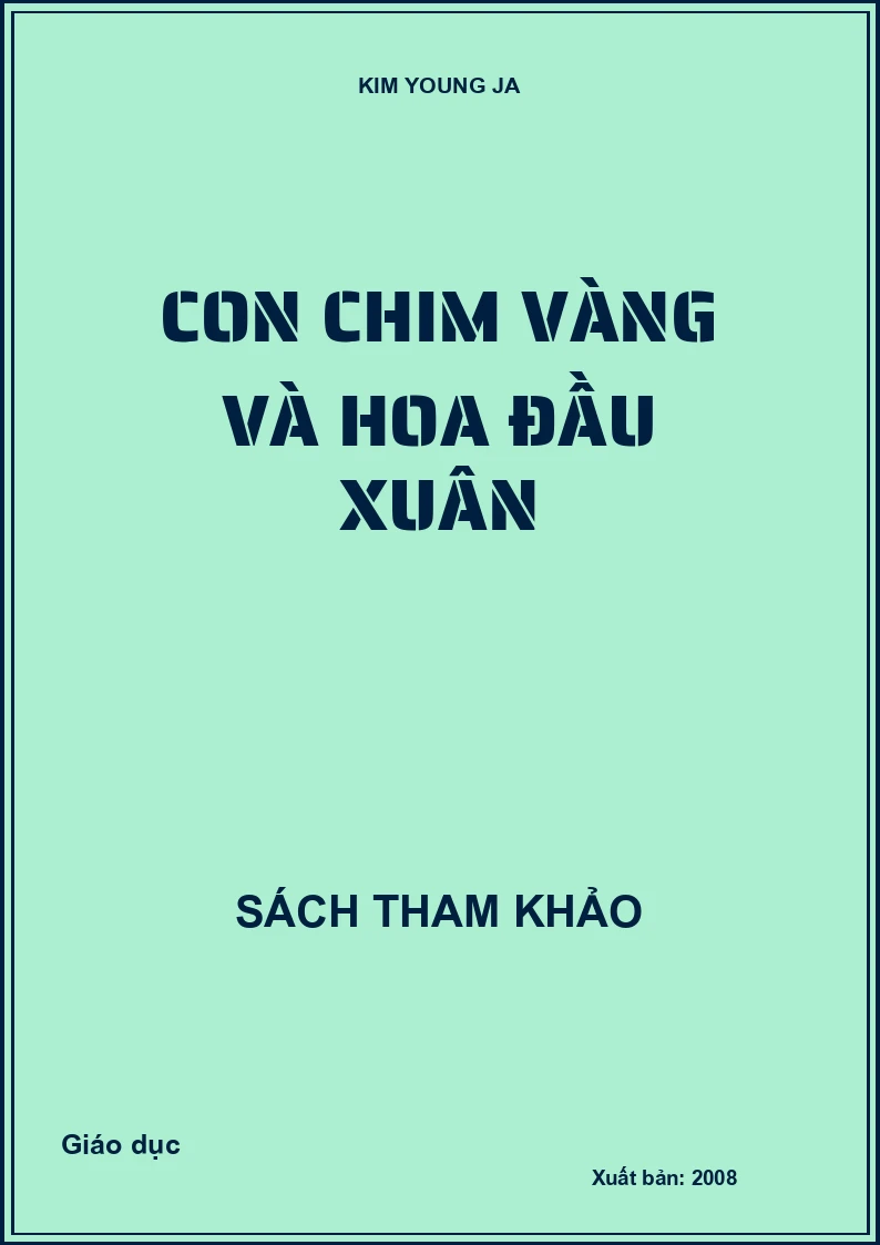 Con chim vàng và hoa đầu xuân