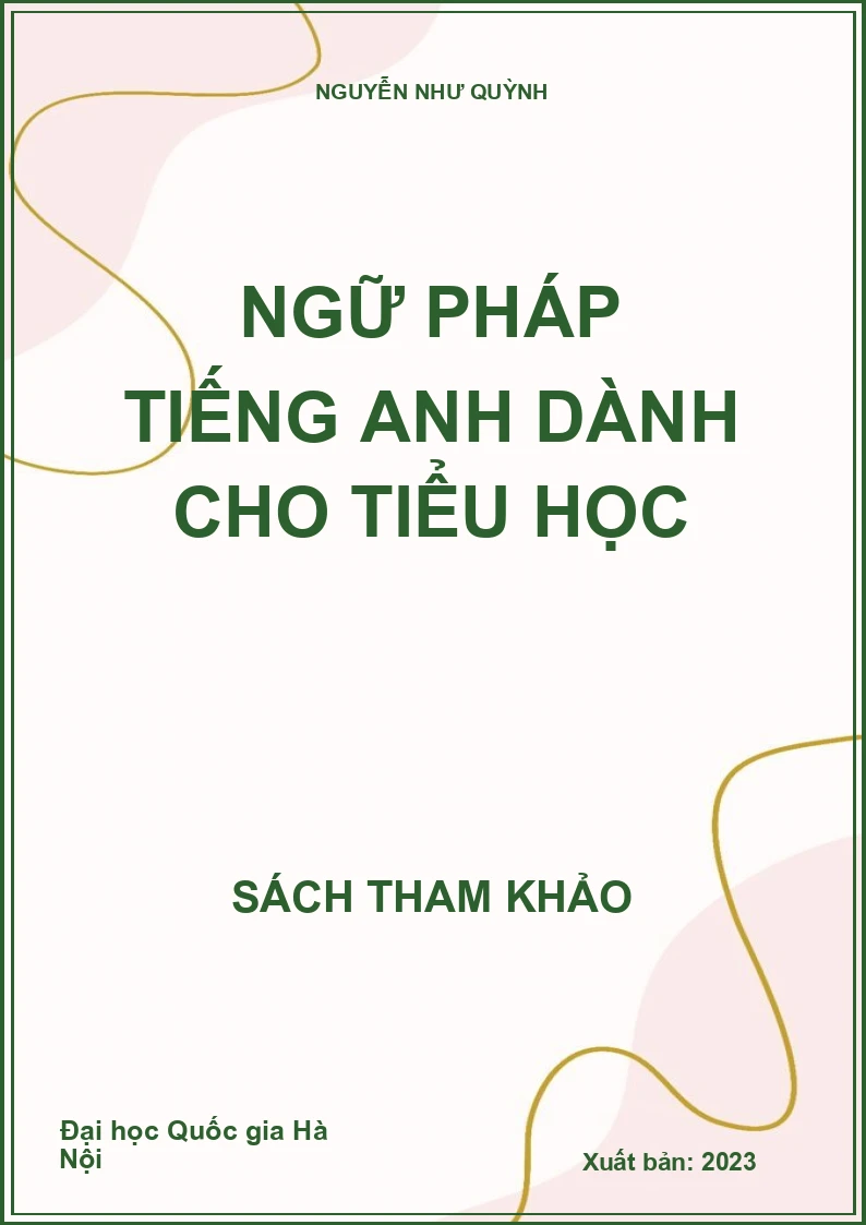 Ngữ pháp Tiếng Anh dành cho Tiểu học