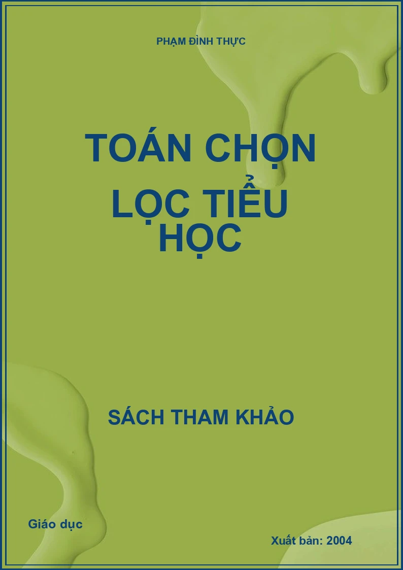 Toán chọn lọc tiểu học