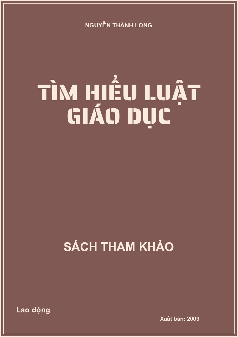 Tìm hiểu Luật Giáo dục