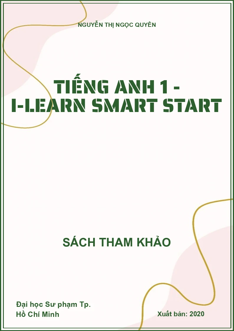 Tiếng Anh 1 - I-Learn smart start