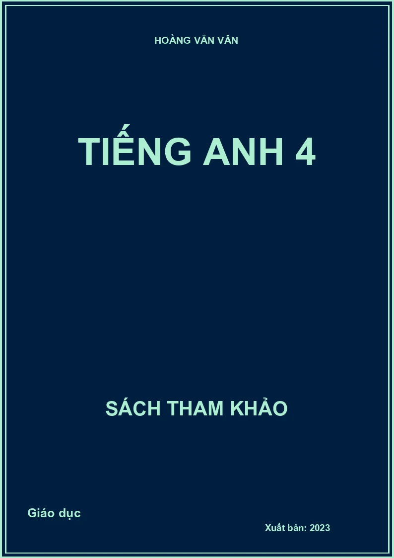 Tiếng Anh 4