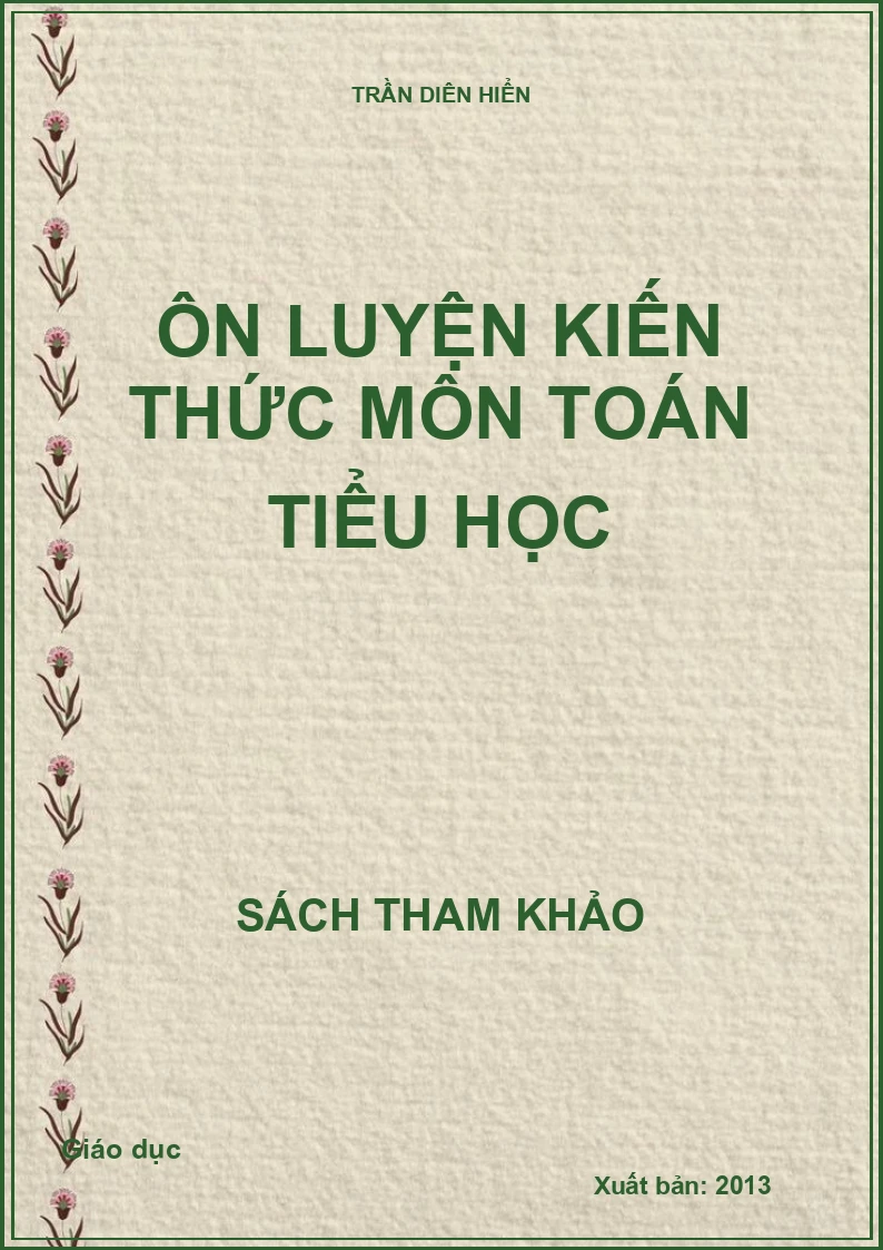 Ôn luyện kiến thức môn toán tiểu học