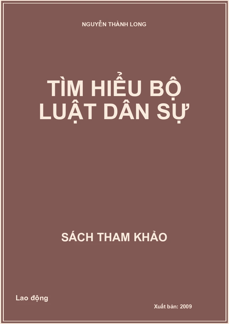 Tìm hiểu bộ luật dân sự