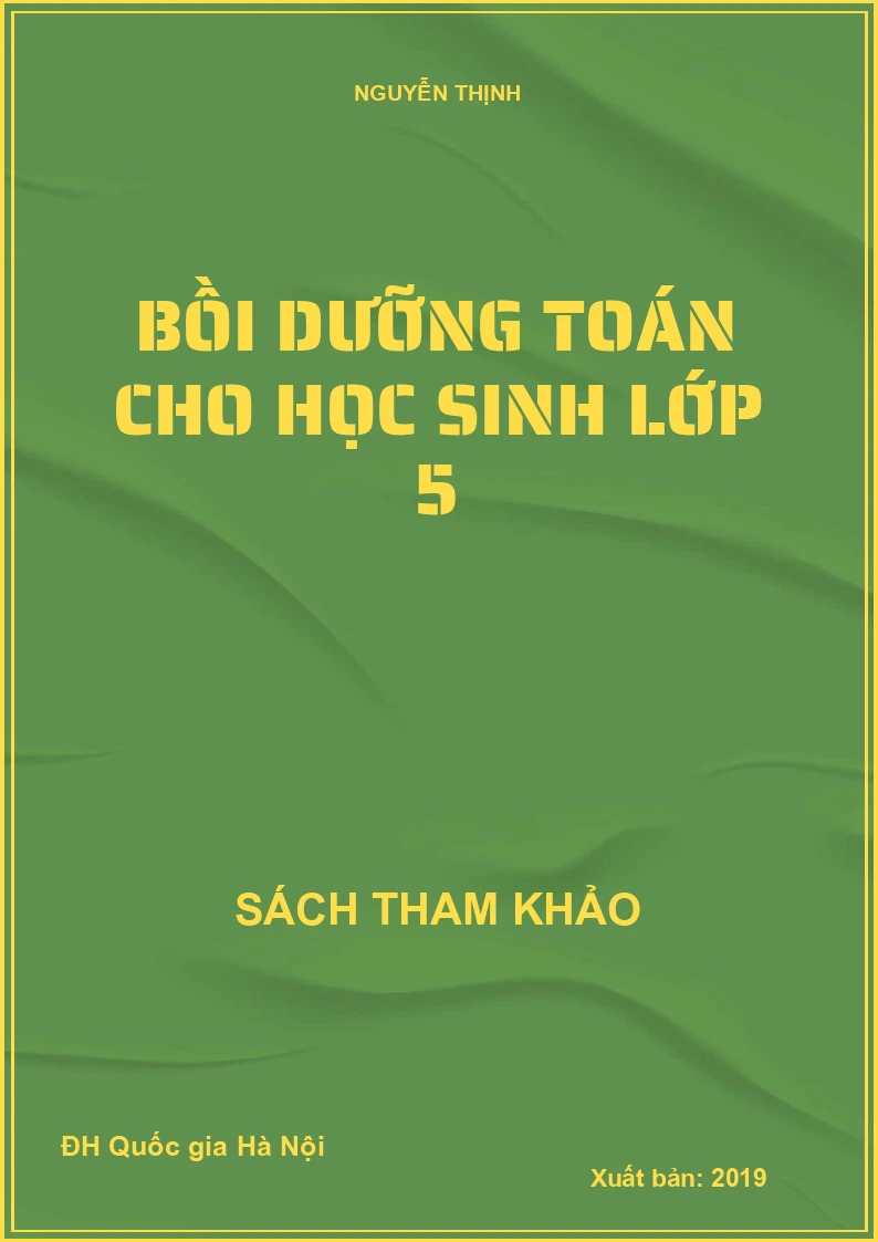 Bồi dưỡng Toán cho học sinh lớp 5