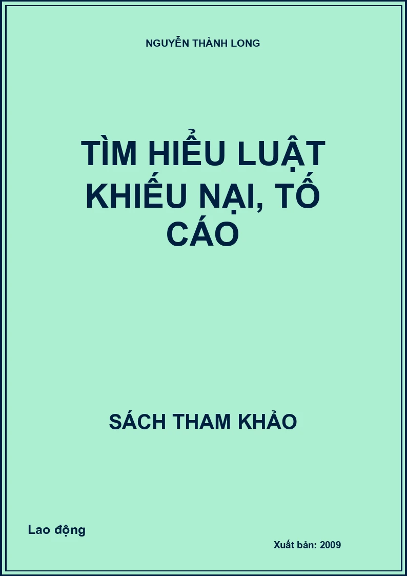 Tìm hiểu luật khiếu nại, tố cáo
