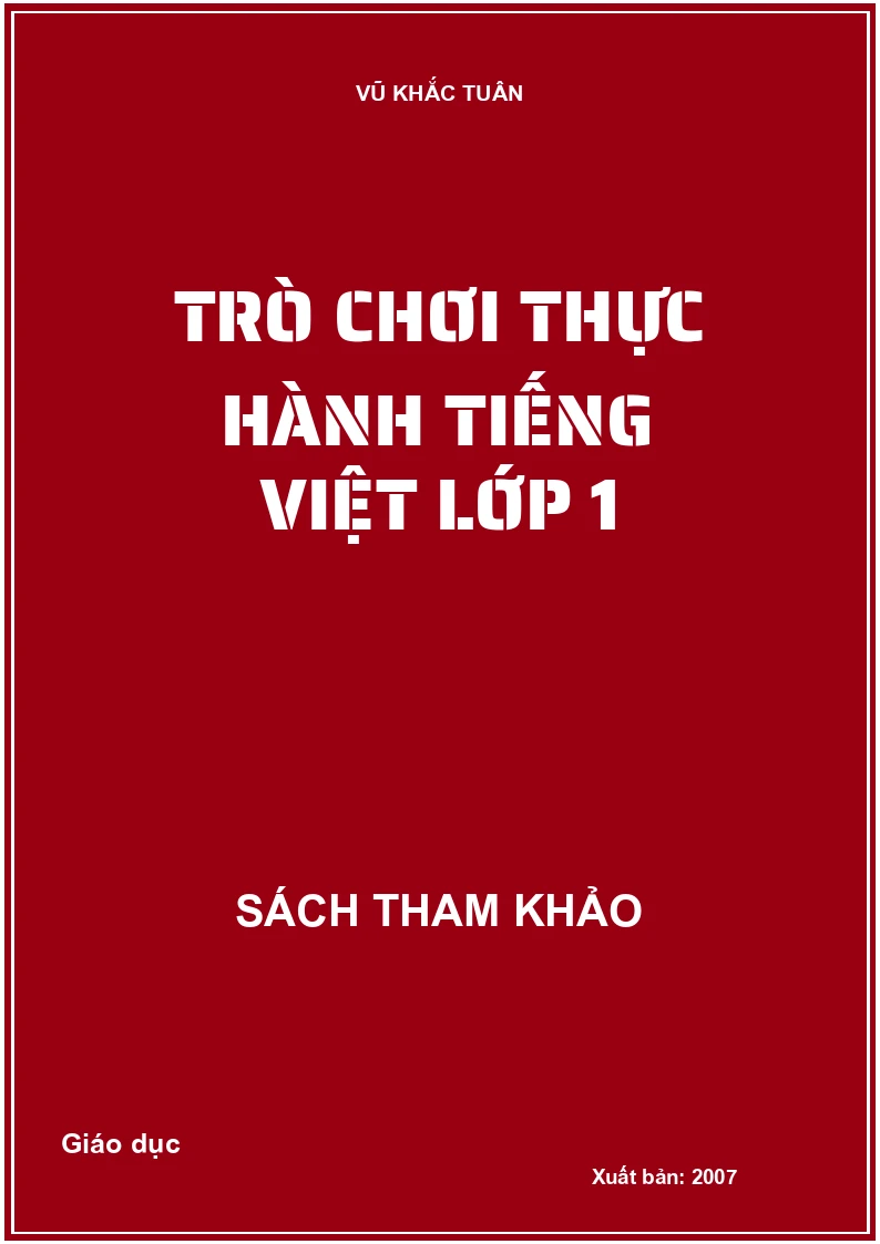 Trò chơi thực hành tiếng Việt lớp 1