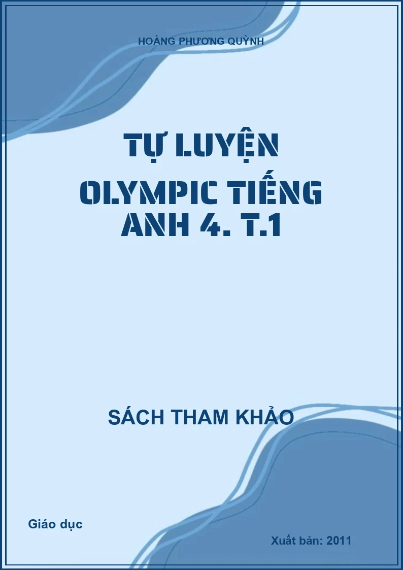 Tự luyện Olympic Tiếng Anh 4. T.1