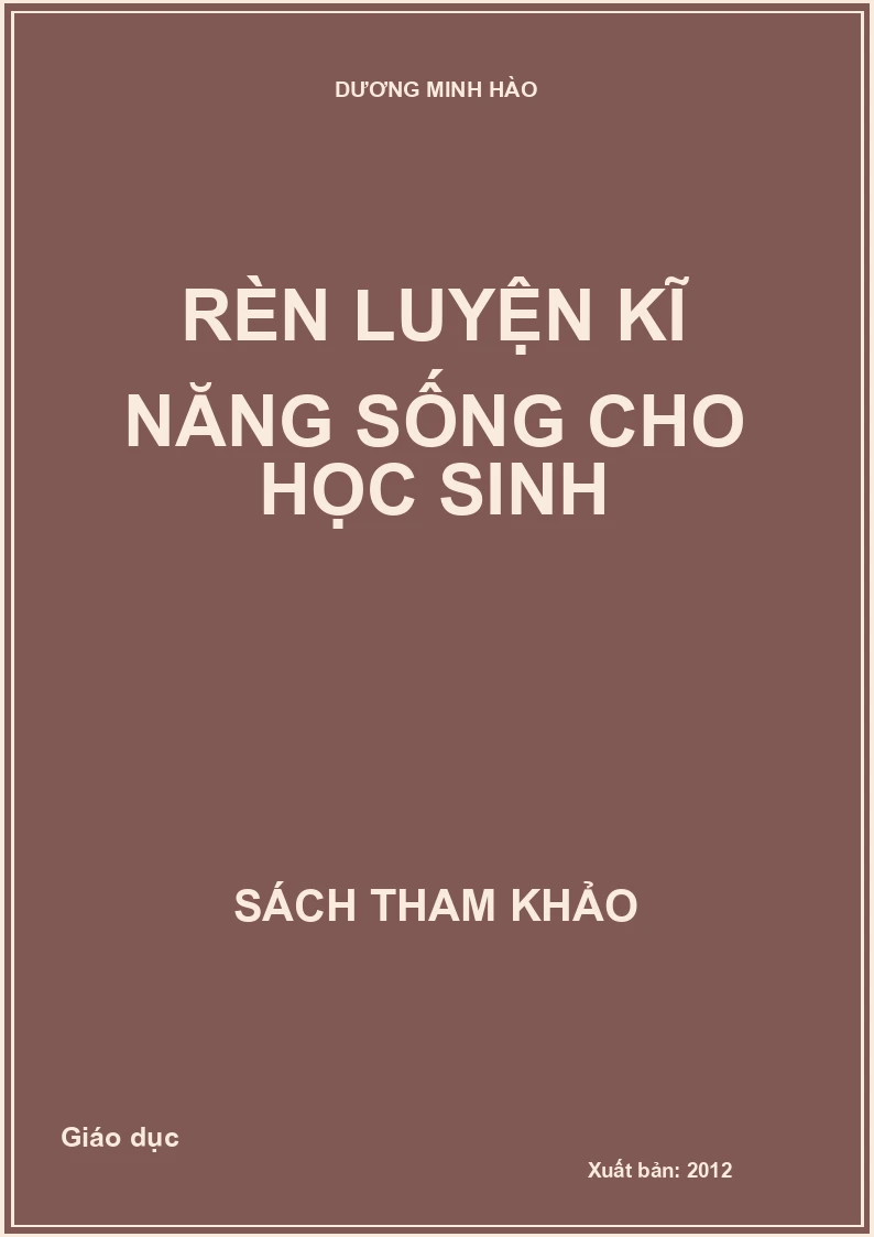 Rèn luyện kĩ năng sống cho học sinh - bổ sung