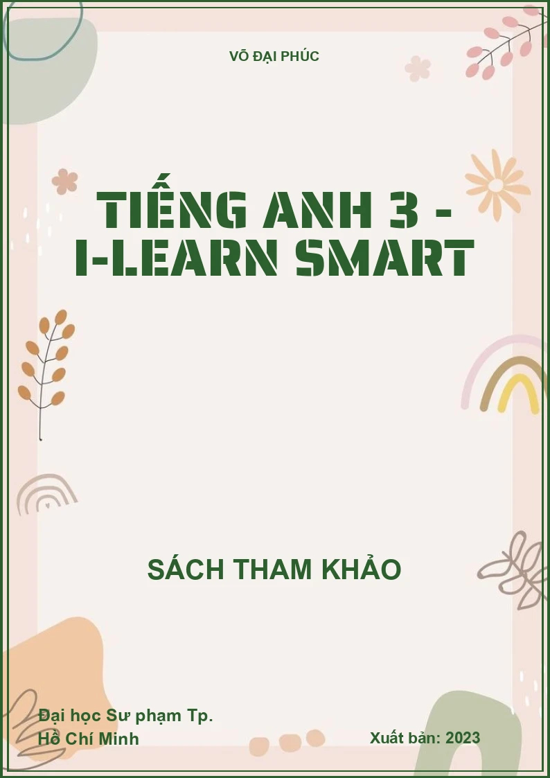Tiếng Anh 3 - I-Learn smart