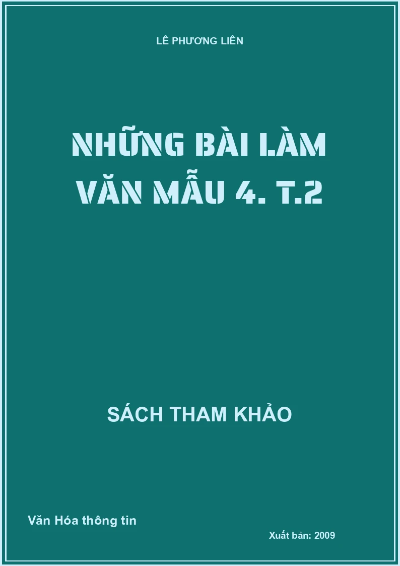 Những bài làm văn mẫu 4. T.2