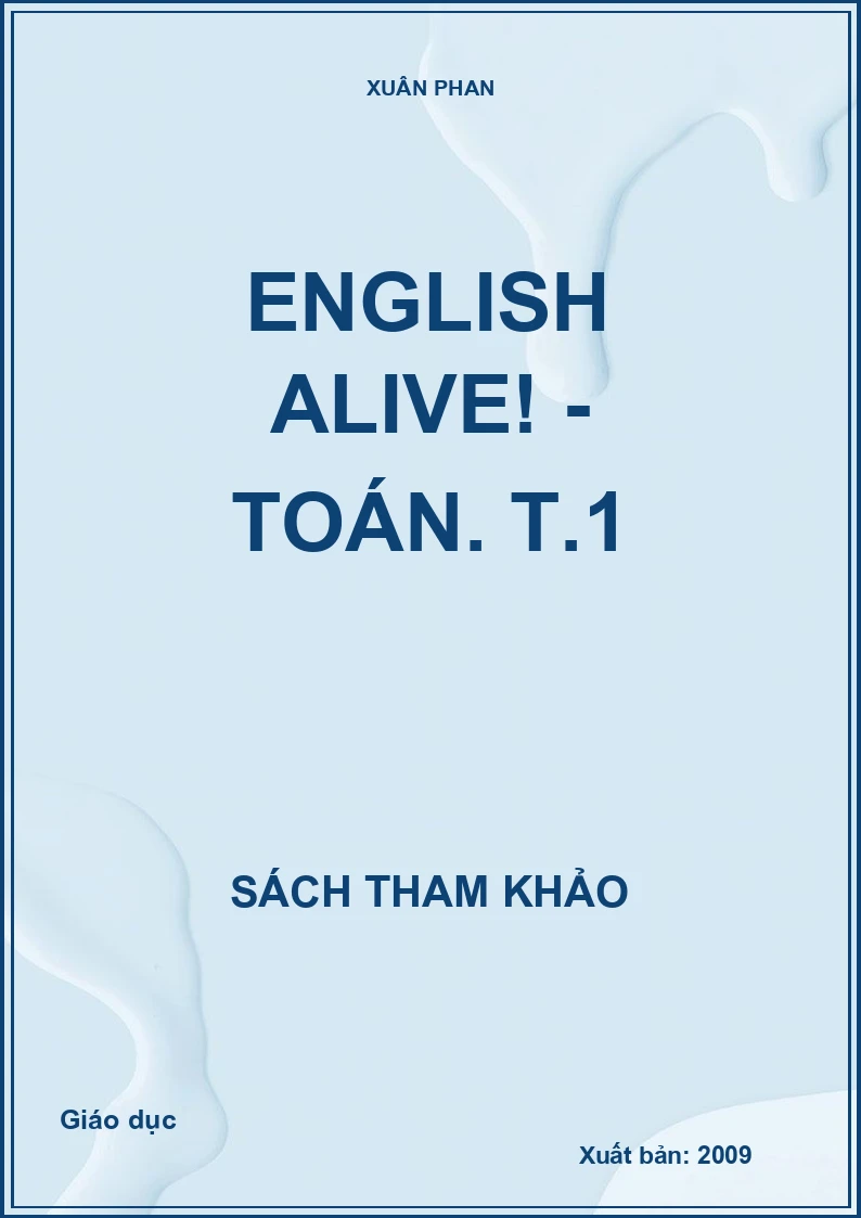 English alive! - Toán. T.1