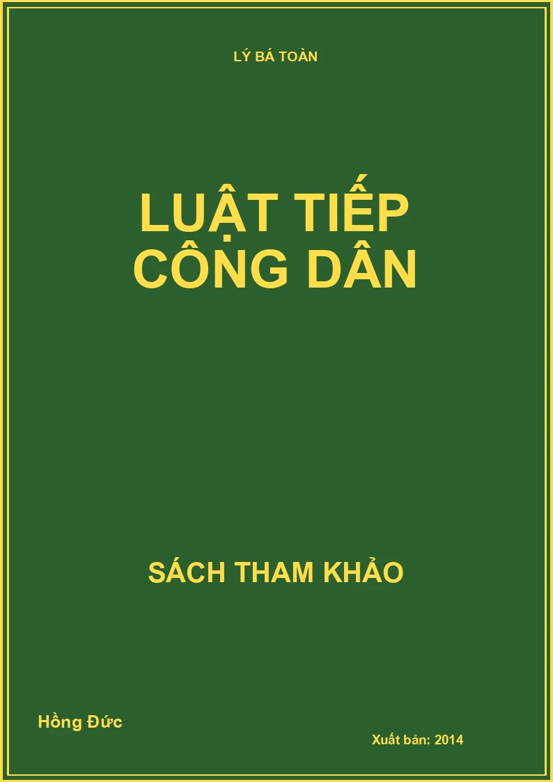 Luật tiếp công dân