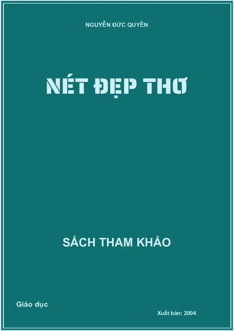 Nét đẹp thơ