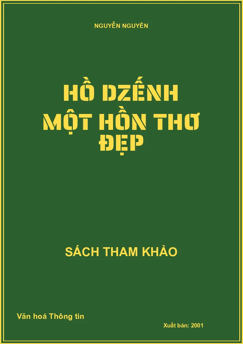 Hồ Dzếnh một hồn thơ đẹp