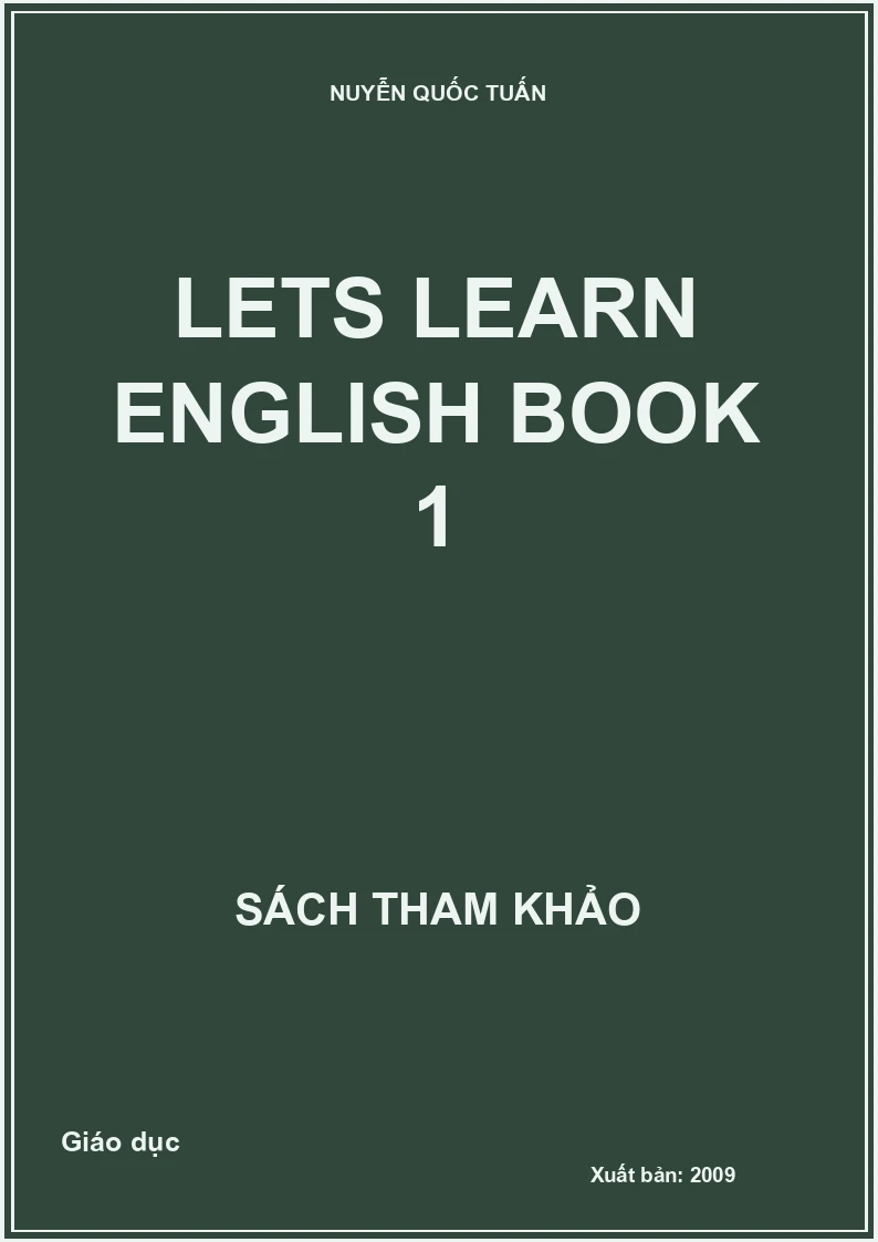 Lets learn English Book 1