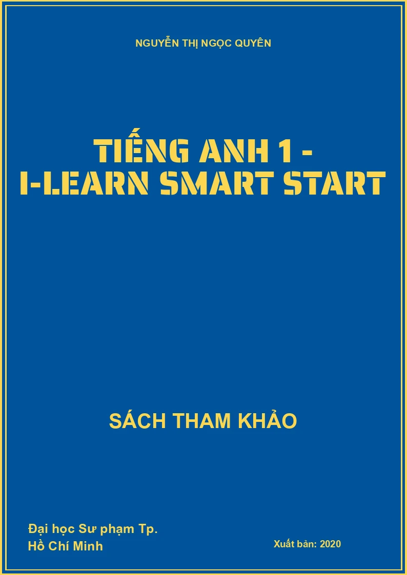 Tiếng Anh 1 - I-Learn smart start