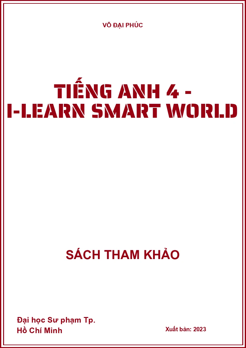 Tiếng Anh 4 - I-Learn smart world