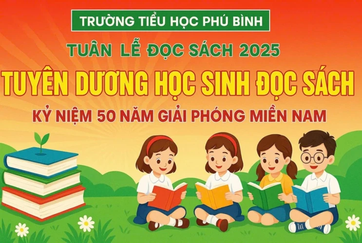 Trường Tiểu học Phú Bình tuyên dương học sinh đọc sách trong Tuần lễ Đọc sách 2025