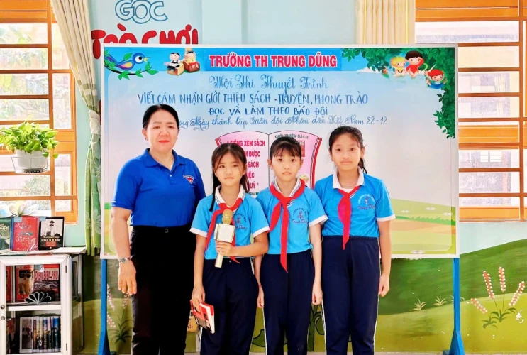 Trường TH Trung Dũng sôi nổi với chuỗi hoạt động phát triển văn hóa đọc