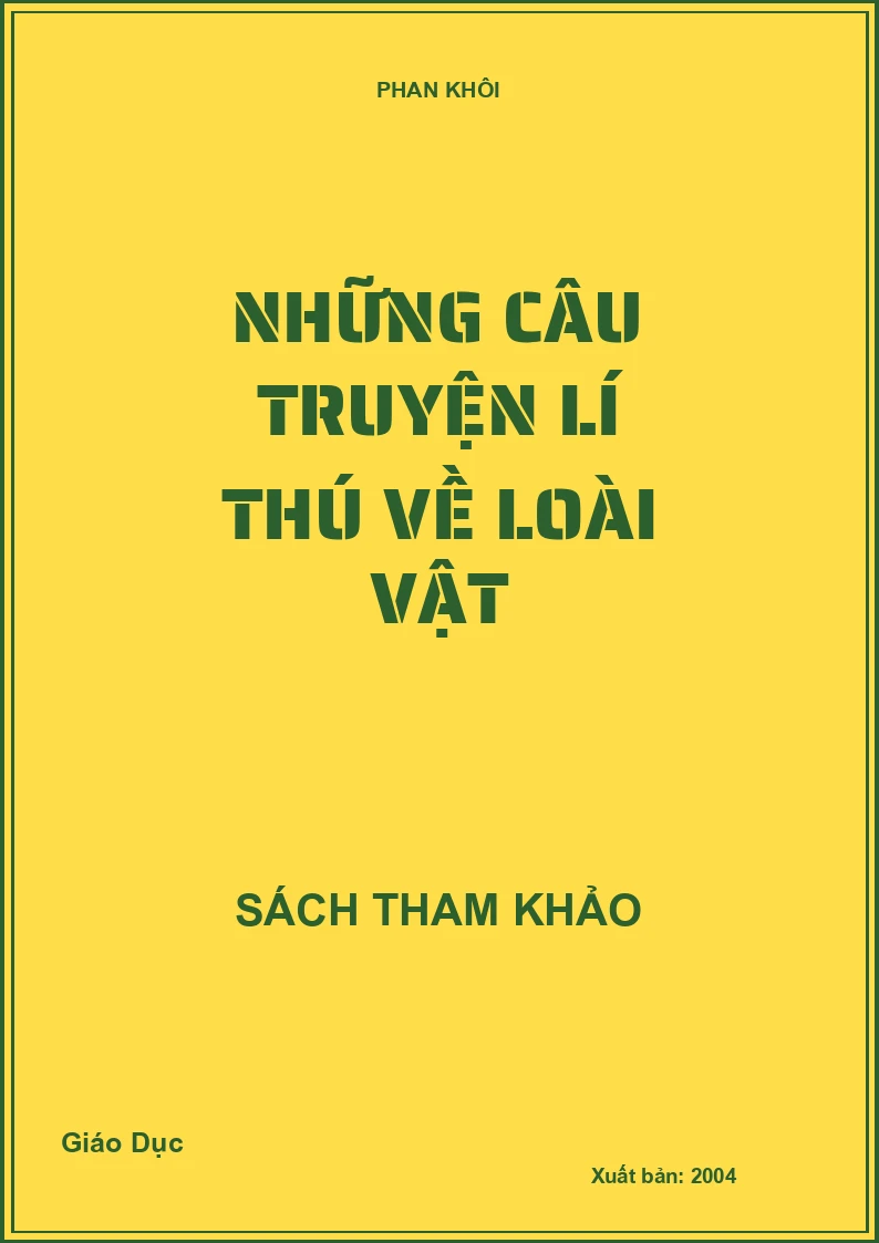 Những câu truyện lí thú về loài vật
