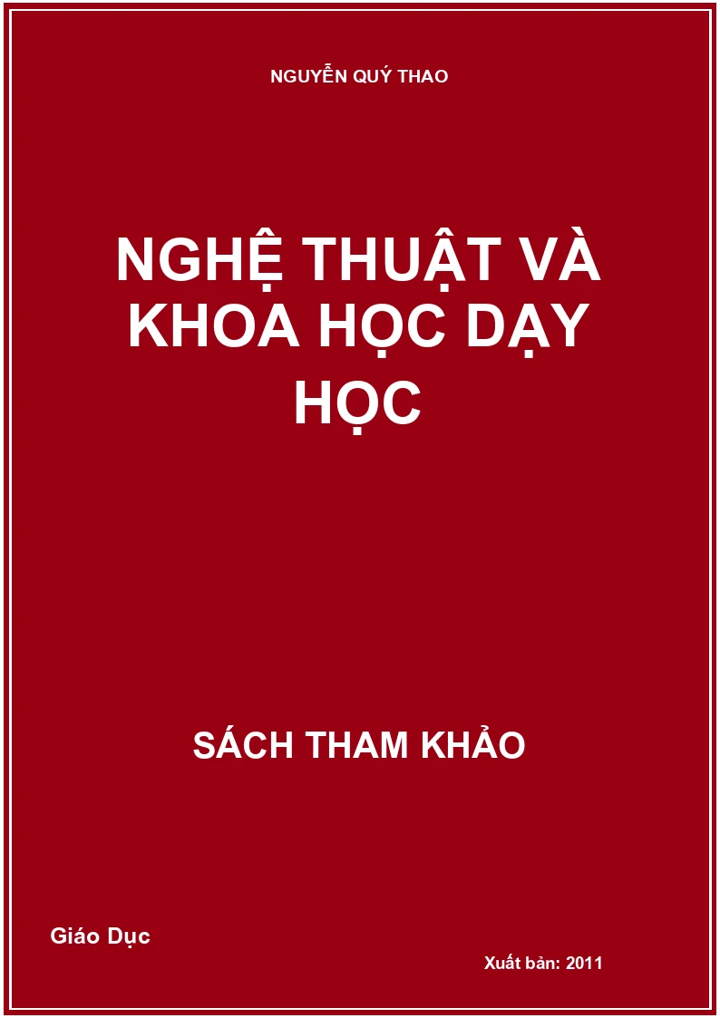 Nghệ thuật và khoa học dạy học