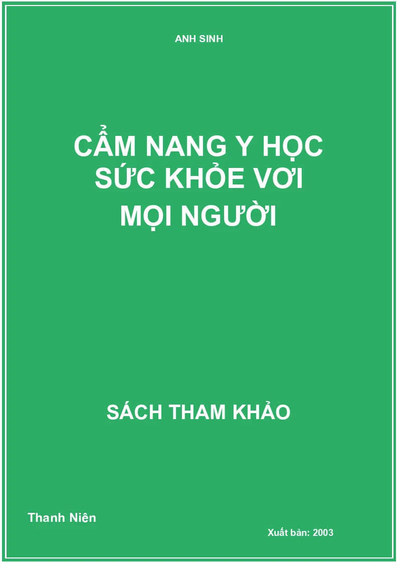 Cẩm nang y học sức khỏe vơi mọi người