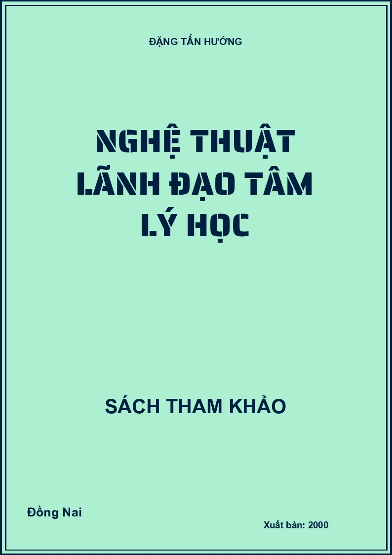 Nghệ thuật lãnh đạo tâm lý học