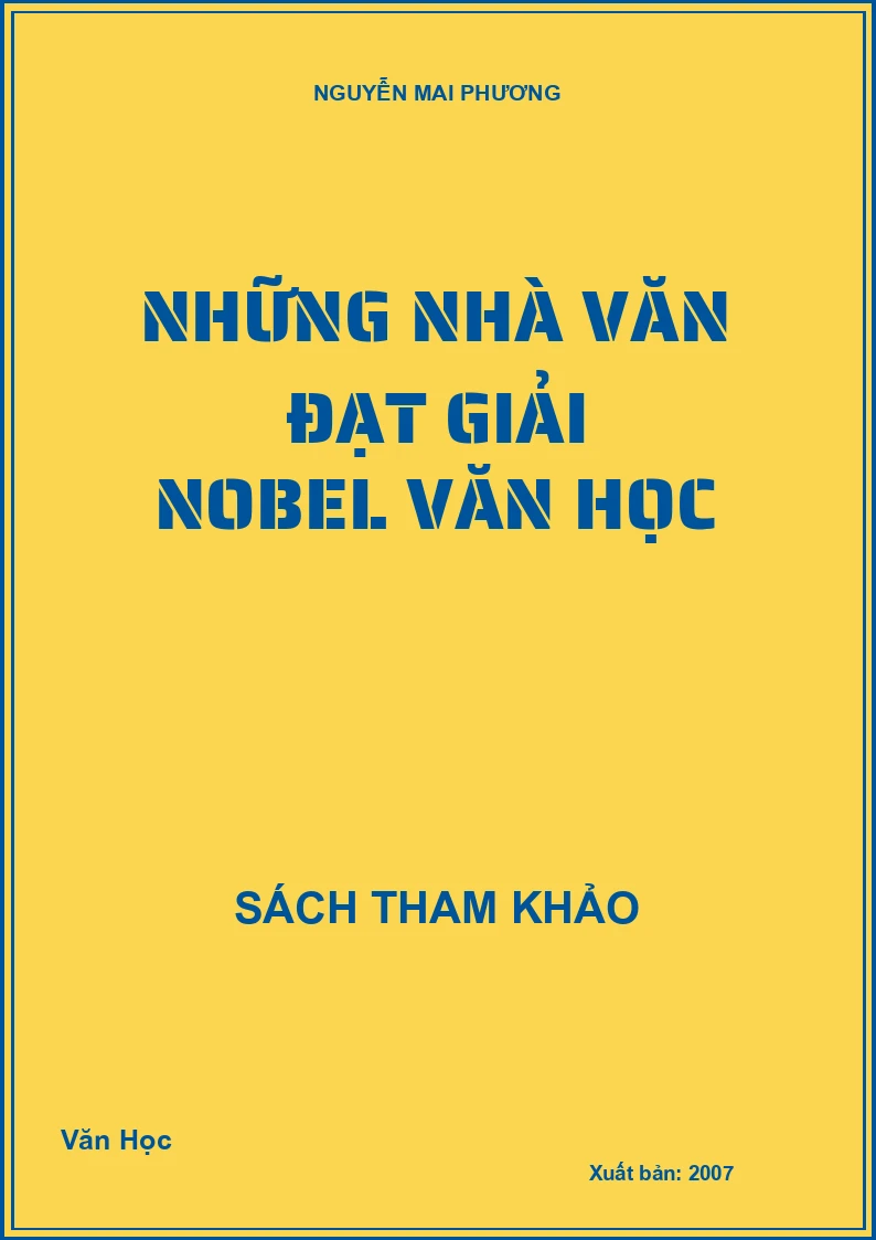 Những nhà văn đạt giải nobel văn học