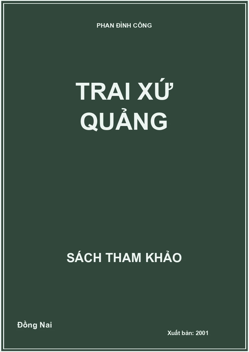 Trai xứ Quảng