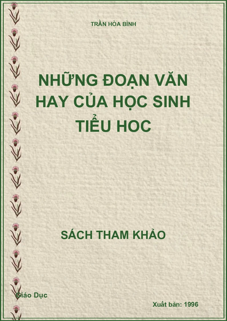 Những đoạn văn hay của học sinh Tiểu học
