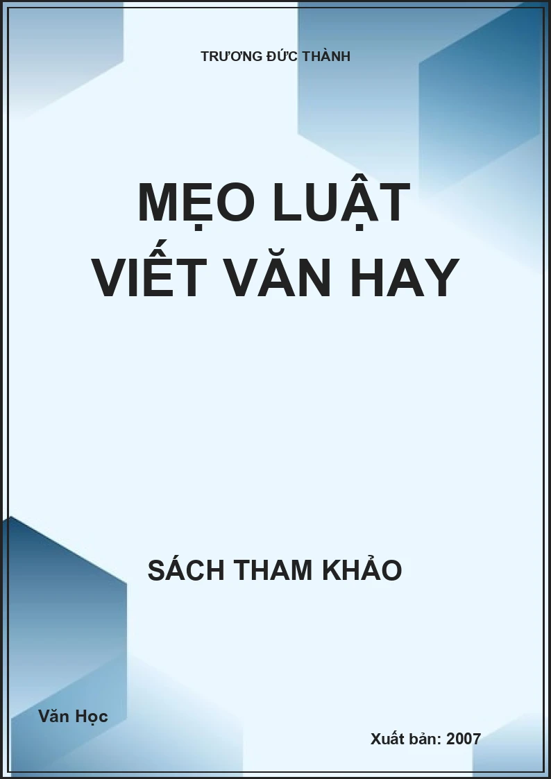 Mẹo luật viết văn hay
