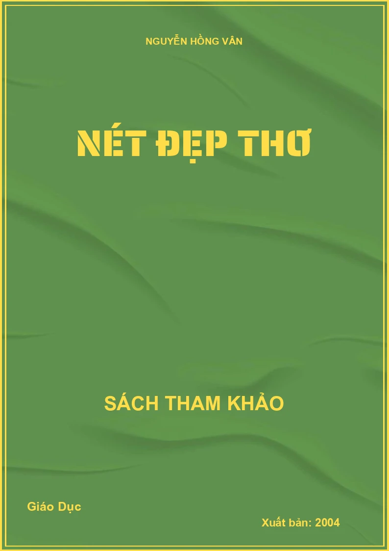 Nét đẹp thơ