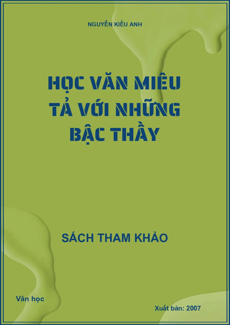 Học văn miêu tả với những bậc thầy