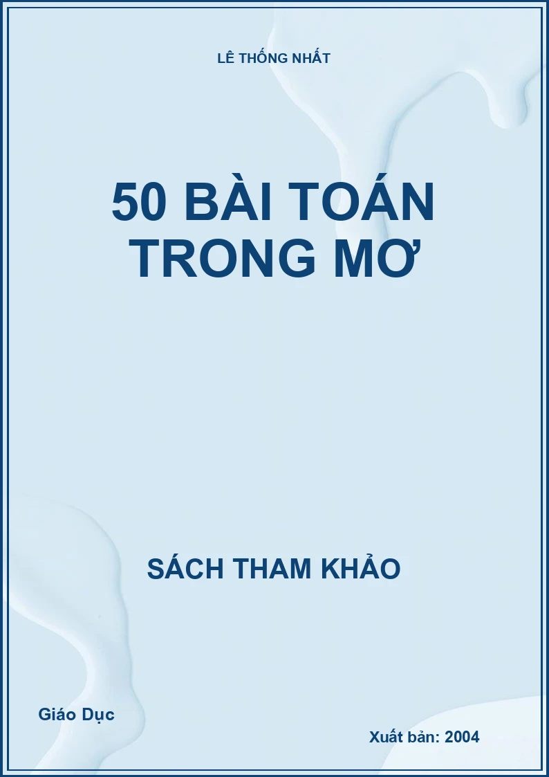 50 Bài Toán Trong Mơ