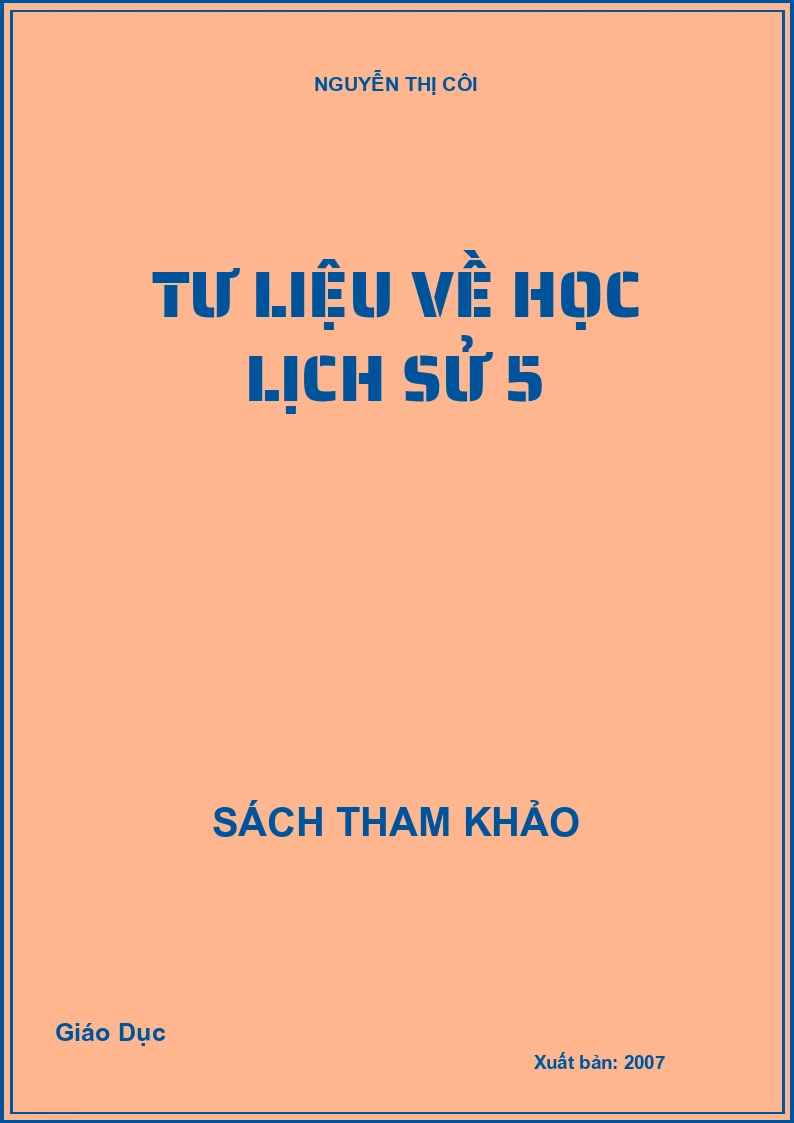 Tư liệu về học Lịch sử 5