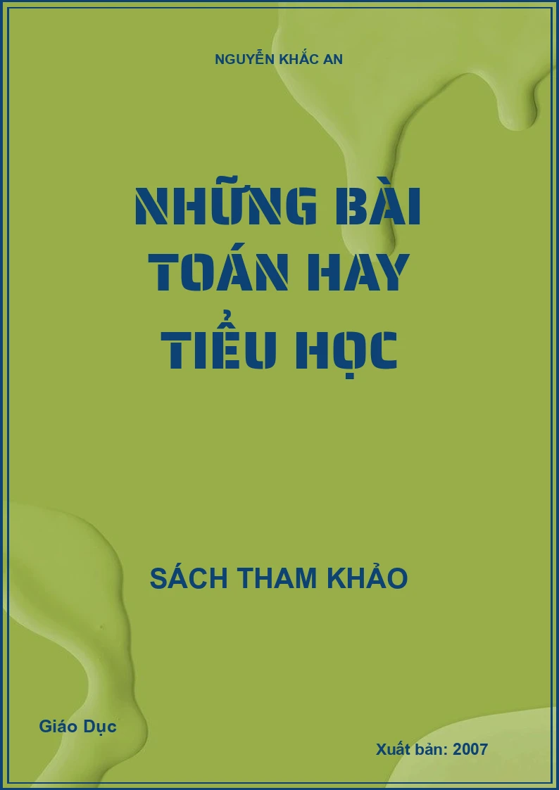 Những bài toán hay tiểu học