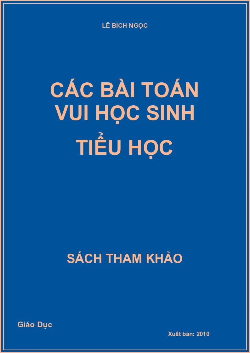 Các bài Toán Vui học sinh Tiểu học