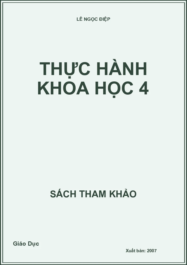 Thực hành khoa học 4